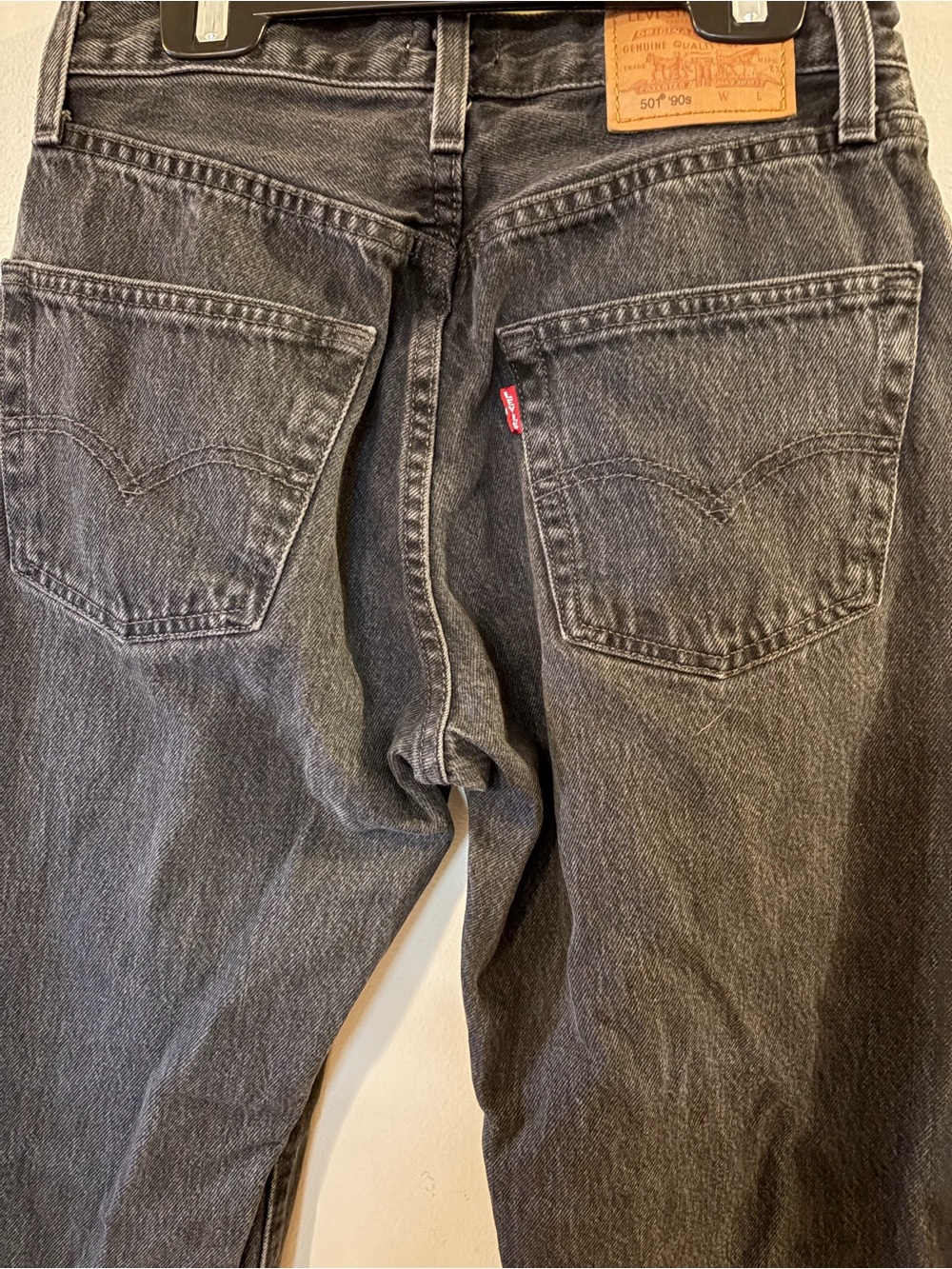 Levi’s Premium 501 '90s Bejeweled Studded Rhinestone Jeans women’s size 24x30. - Picture 3 of 16